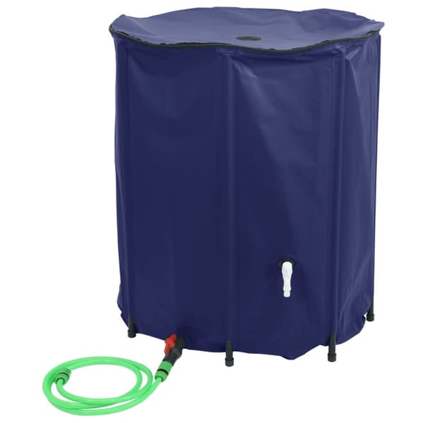 vidaXL Vattentank med kran vikbar 1250 L PVC Blå