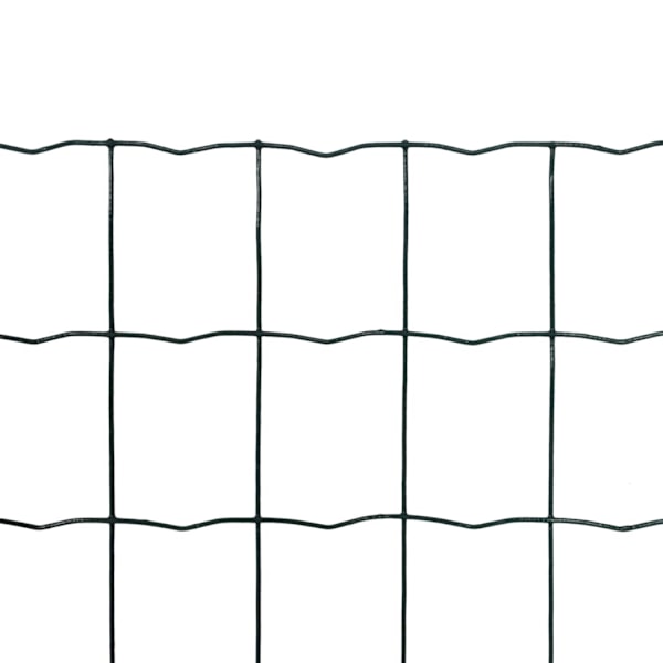 vidaXL Stängsel 10x1,5 m, 7,6x6,3cm maska Grön