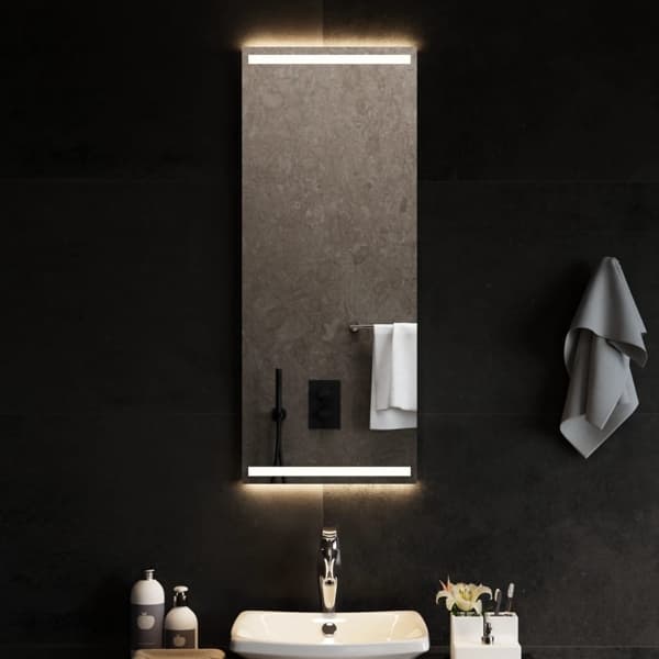 vidaXL Badrumsspegel LED 40x100 cm Transparent