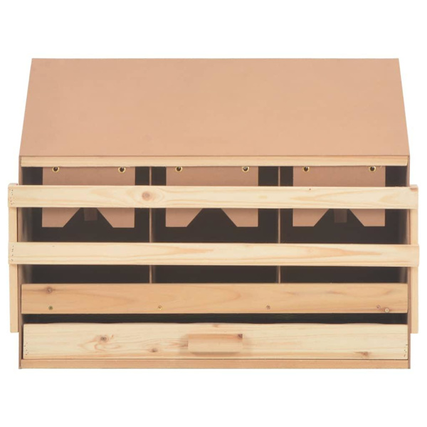 vidaXL Värprede 3 fack 72x33x54 cm massiv furu