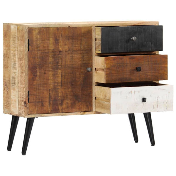 vidaXL Skänk 88x30x73 cm massivt mangoträ Brun
