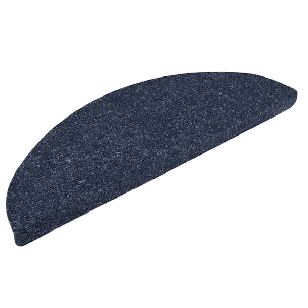 vidaXL Trappstegsmattor självhäftande 10 st blå 56x17x3 cm brodyr Blå