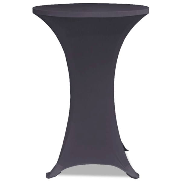 vidaXL Bordsöverdrag 2 st 60 cm stretch antracit Antracit