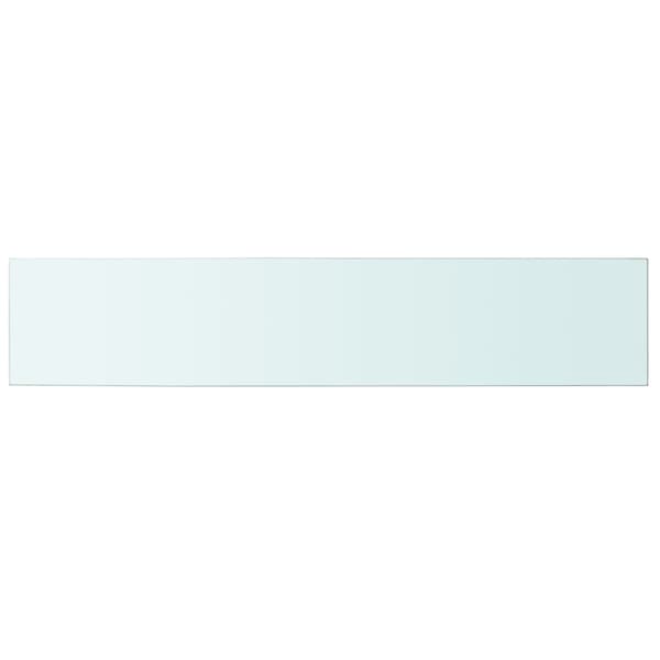 vidaXL Hyllplan glas genomskinlig 100x20 cm Transparent