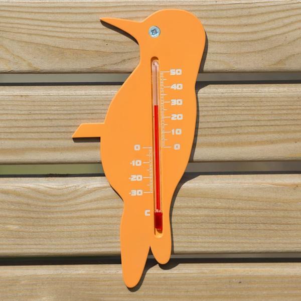 Nature Väggtermometer utomhusbruk fink orange Orange