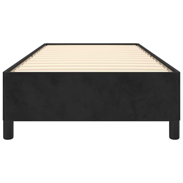 vidaXL Sängram svart 90x190 cm sammet Svart