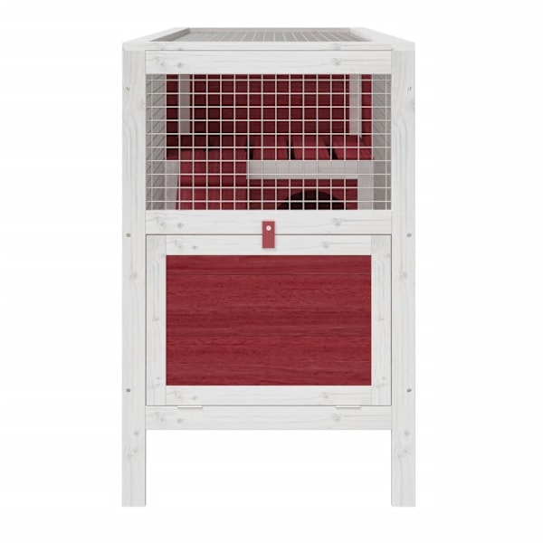 vidaXL Kaninbur mocka 103x44x69,5 cm massiv furu Brun