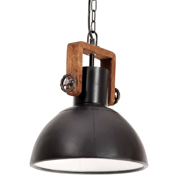 vidaXL Hänglampa industriell 25 W svart rund 30 cm E27 Svart