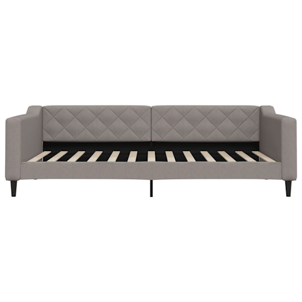 vidaXL Dagbädd med madrass taupe 100x200 cm tyg Taupe