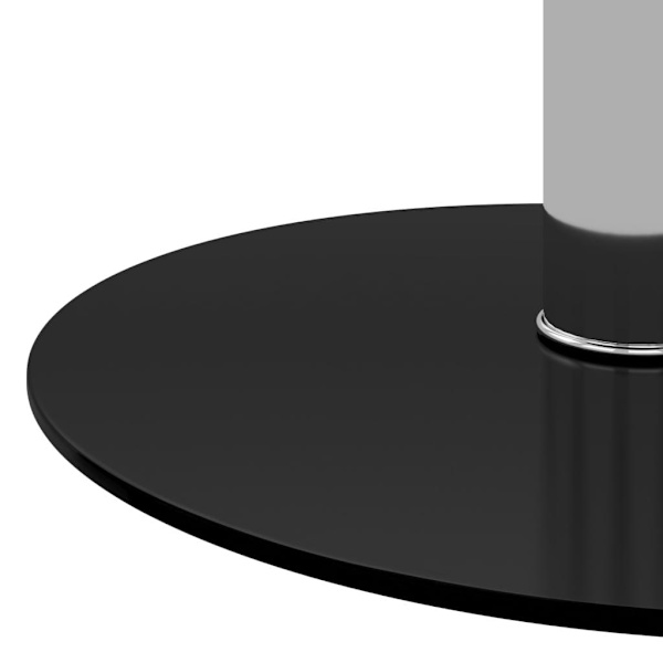 vidaXL Soffbord svart 40 cm härdat glas Svart