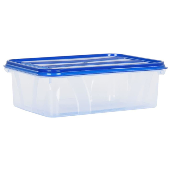vidaXL Matbehållare med lock 16 delar PP Transparent