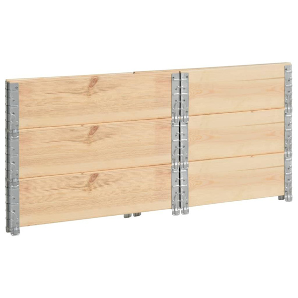 vidaXL Upphöjd odlingsbädd 3 st 60x80 cm massiv furu Brun