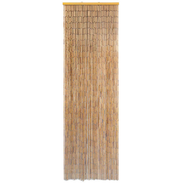 vidaXL Dörrdraperi i bambu 56x185 cm Brun