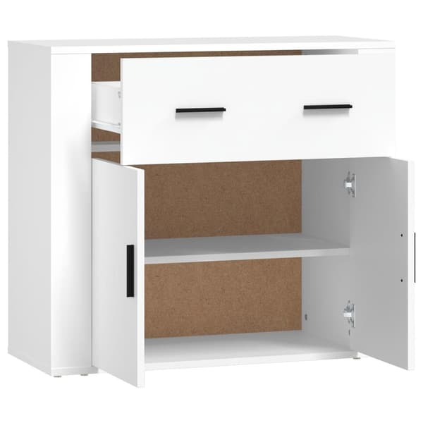 vidaXL Skänk vit 80x33x70 cm konstruerat trä Vit
