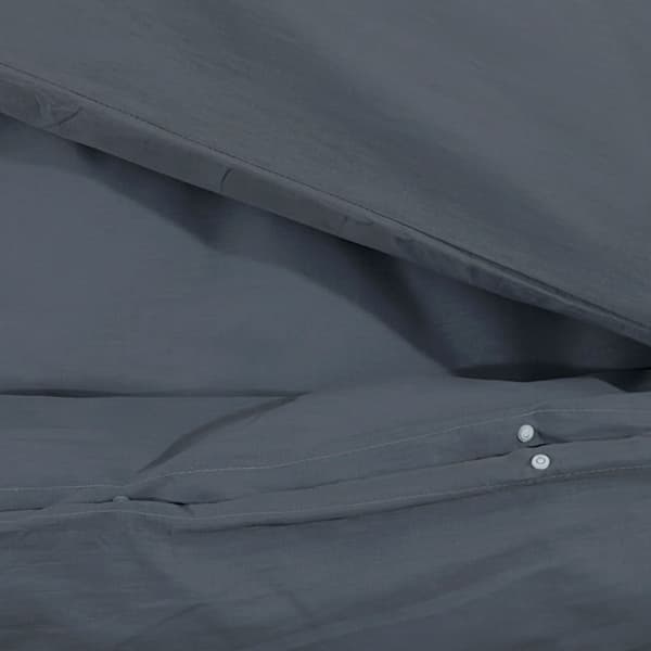 vidaXL Bäddset antracit 220x240 cm bomull Antracit