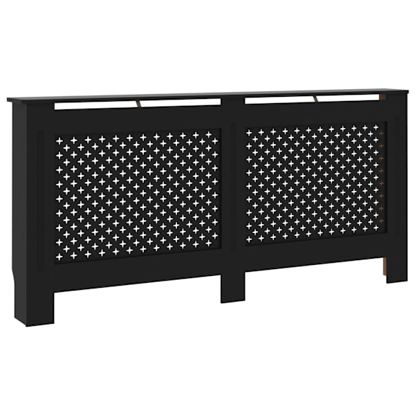 vidaXL Elementskydd svart 172x19x81,5 cm MDF Svart