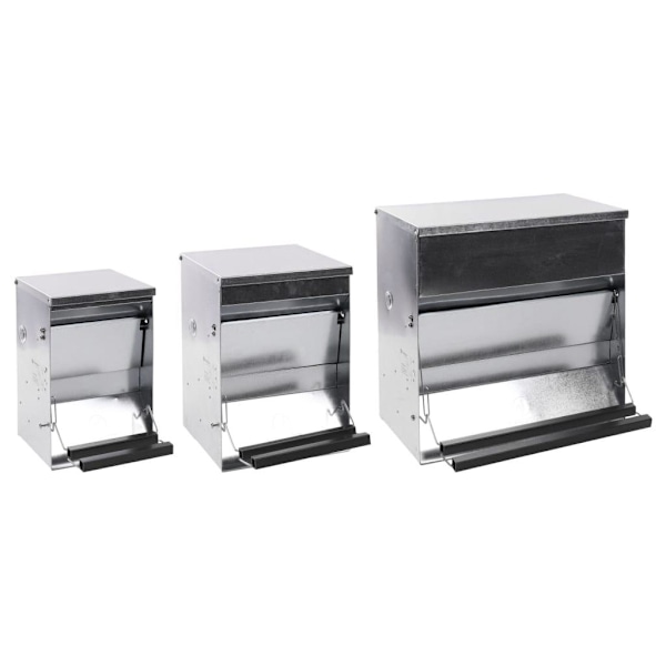 FLAMINGO Automatisk kycklingmatare Timo 6 kg Silver