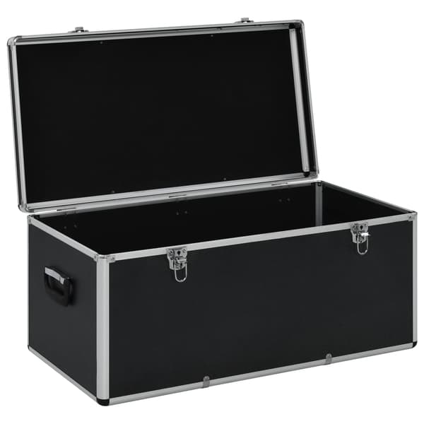 vidaXL Förvaringsväskor 3 st svart aluminium Svart