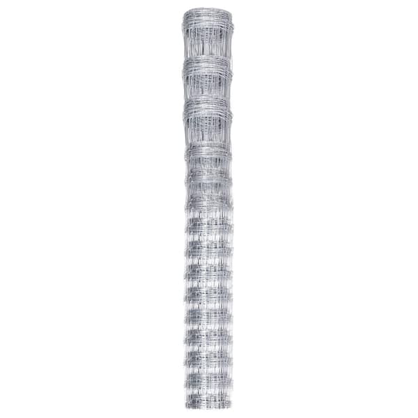 vidaXL Fårstängsel galvaniserat stål silver 50x1,6 m Silver