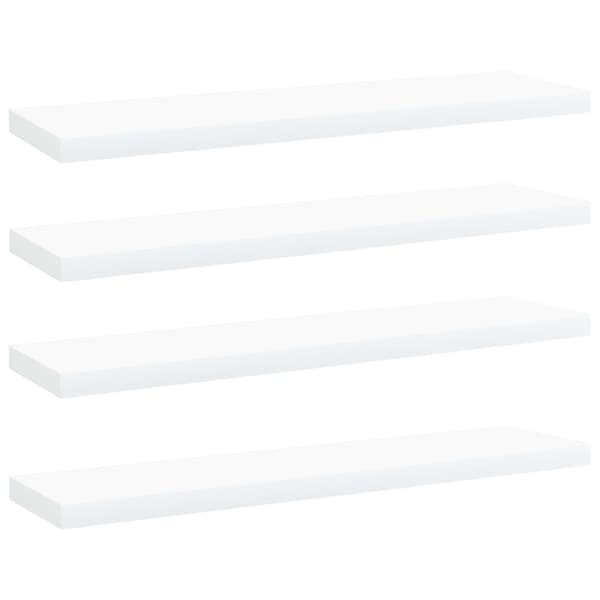 vidaXL Hyllplan 4 st vit 40x10x1,5 cm konstruerat trä Vit
