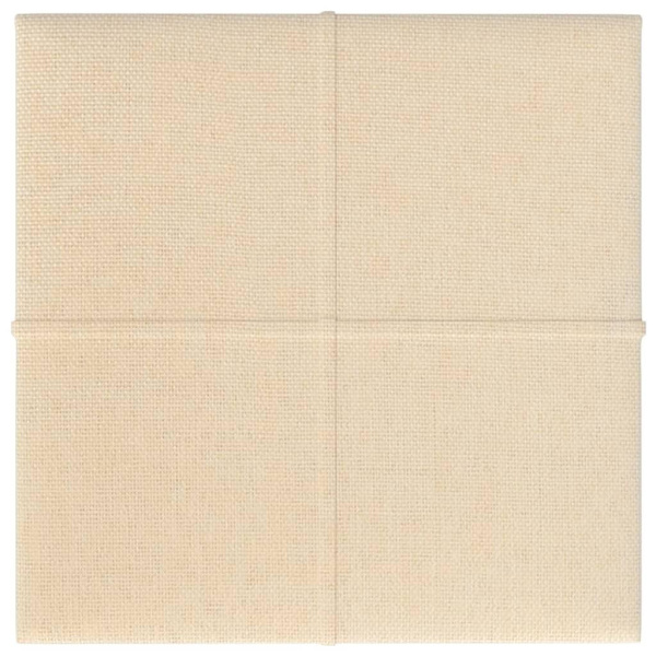 vidaXL Väggpaneler 12 st Gräddvit 30x30 cm tyg 1,08 m² Kräm