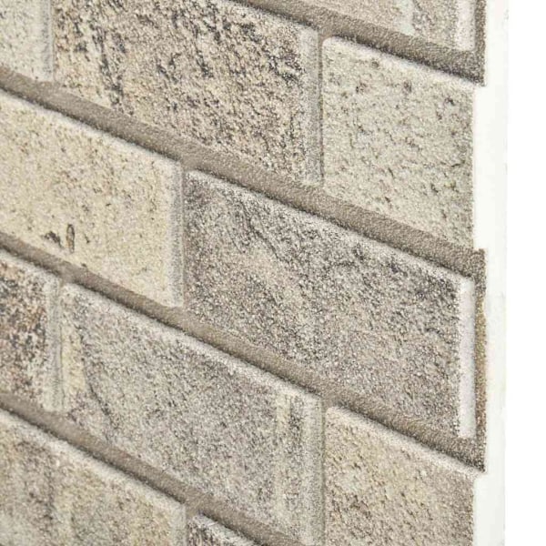 vidaXL Väggpaneler 3D sandfärgat tegel 10 st EPS Beige