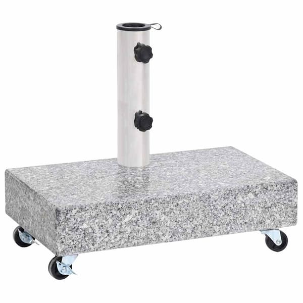 vidaXL Parasollfot ljusgrå 45x25x8,3 cm granit grå
