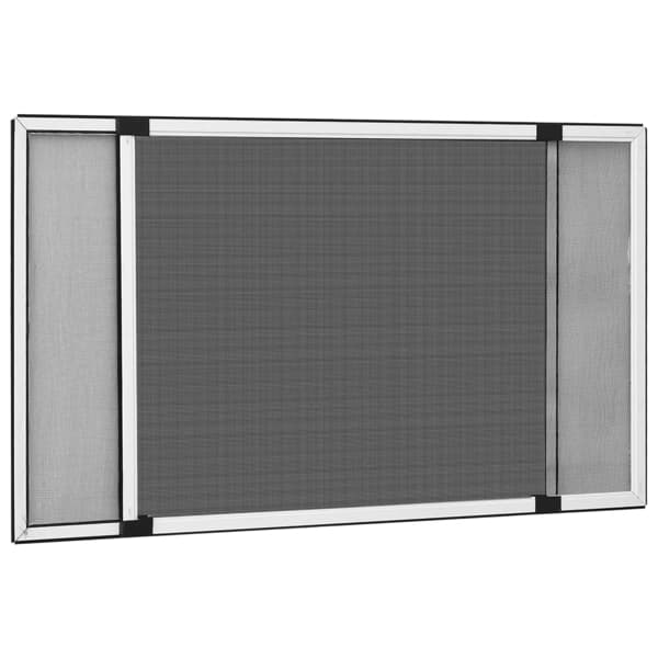 vidaXL Utdragbart insektsnät för fönster vit (100-193)x75 cm Vit