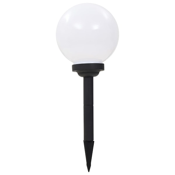 vidaXL Sollampa LED set 3 st sfäriska 20 cm RGB Vit