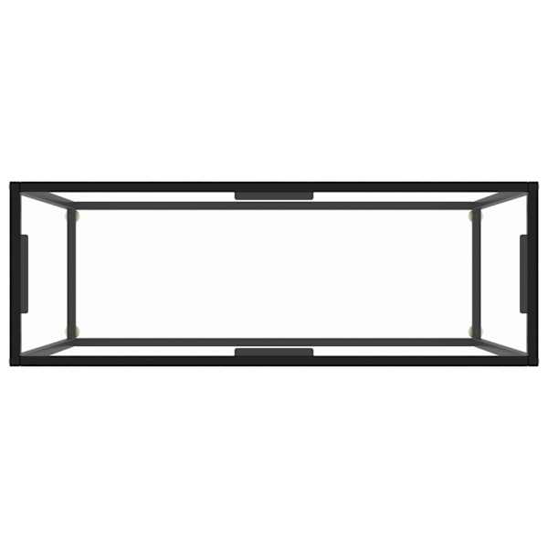 vidaXL Konsolbord transparent 100x35x75 cm härdat glas Transparent