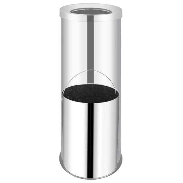 vidaXL Soptunna 32 L rostfritt stål Silver