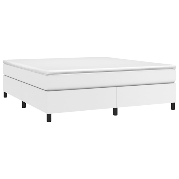 vidaXL Sängram vit 180x200 cm konstläder Vit