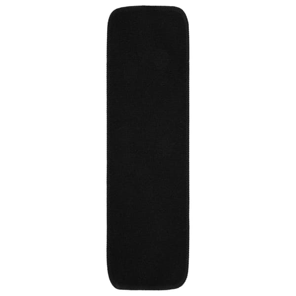 vidaXL Trappstegsmattor 15 st 75x20 cm svart rektangulär Svart