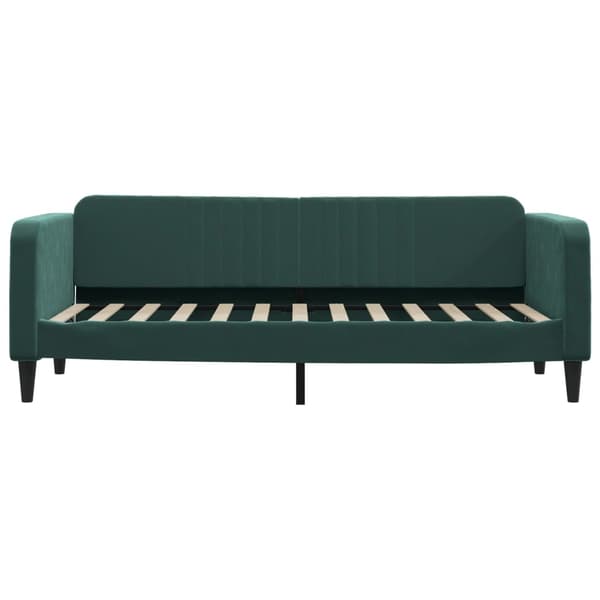 vidaXL Dagbädd utdragbar mörkgrön 80x200 cm sammet Grön