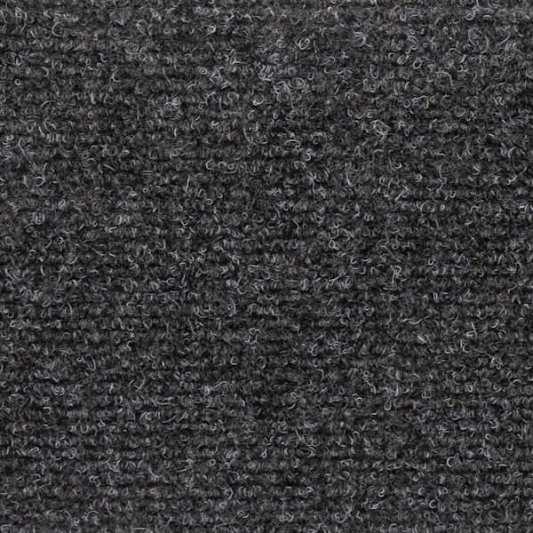 vidaXL Trappstegsmattor självhäftande 10 st antracit 56x17x3 cm brodyr Brun