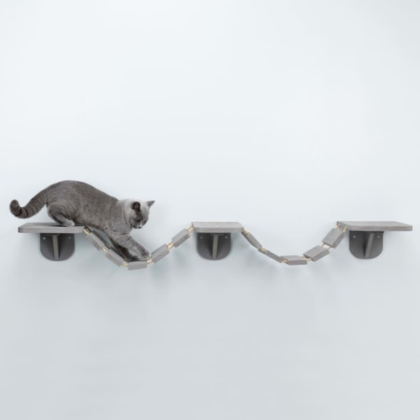TRIXIE Väggmonterad klätterstege för katt 150x30 cm taupe Taupe