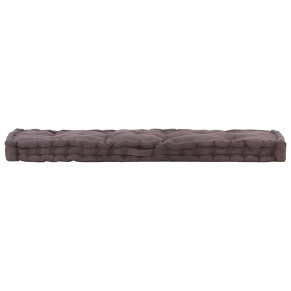 vidaXL Dyna till pallsoffa bomull 120x40x7 cm antracit Antracit