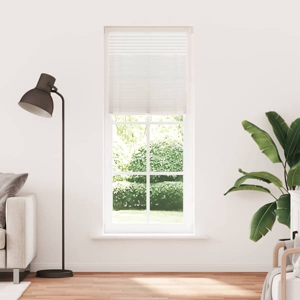 vidaXL Plisségardin 80x200 cm vit Vit