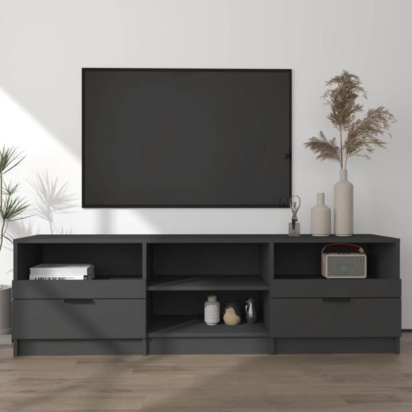 vidaXL Tv-bänk svart 150x33,5x45 cm konstruerat trä Svart