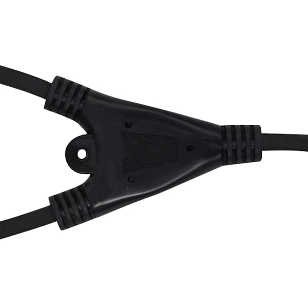 vidaXL Strålkastare med handtag 2 x 10 W LED varmvit Svart