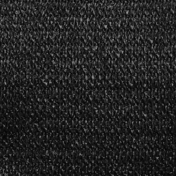 vidaXL Solsegel 160 g/m² svart 3,6x3,6x3,6 m HDPE Svart