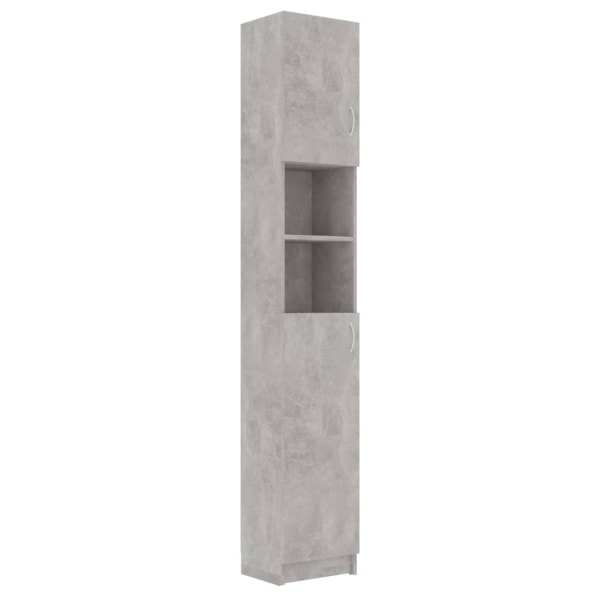 vidaXL Badrumsskåp betonggrå 32x25,5x190 cm konstruerat trä grå