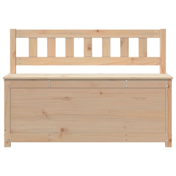 vidaXL Bänk 110x41x76,5 cm massiv furu Brun