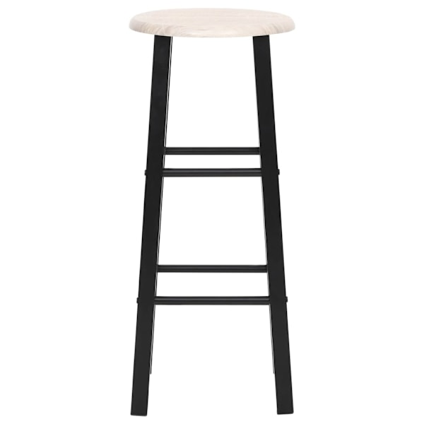 vidaXL Barstolar 2 st svart MDF Svart