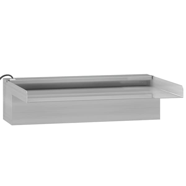 vidaXL Vattenfall med RGB LED rostfritt stål 30 cm Silver