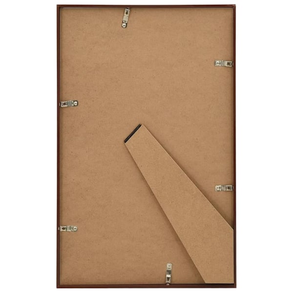 vidaXL Fotoramar 3 st för bord brons 13x18cm MDF Brun