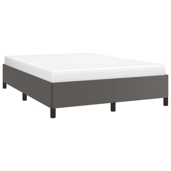 vidaXL Sängram grå 140x190 cm konstläder Grå