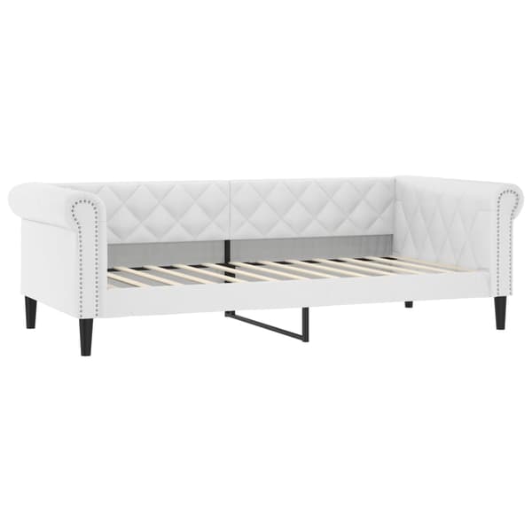 vidaXL Dagbädd utdragbar vit 90x200 cm konstläder Vit