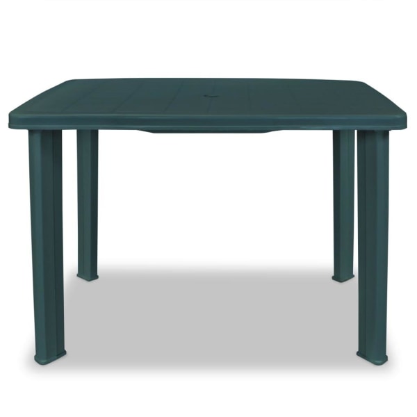 vidaXL Trädgårdsbord grön 101x68x72 cm plast Grön