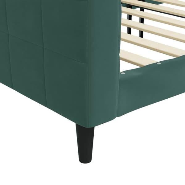 vidaXL Dagbädd mörkgrön 100x200 cm sammet Grön